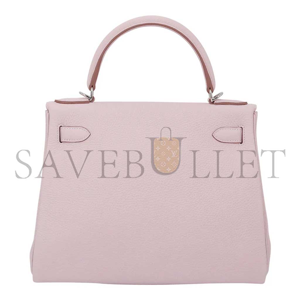 H**mes kelly 25 togo fantasy purple silver buckle (25*17*7cm)